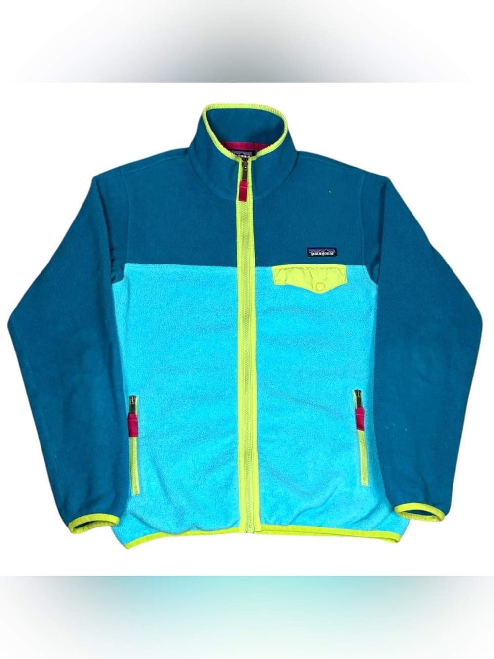 Patagonia Synchilla Snap T Fleece Full Zip Color Block Jacket